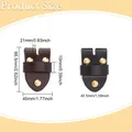 Druckknopf Leder PU 6 Sets zum Aufnähen für Jacken Taschen Reisetaschen – Farbe AECH04-00427