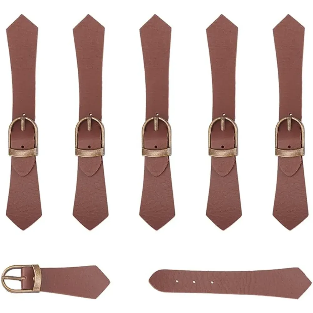 Druckknopf Leder PU 6 Sets zum Aufnähen für Jacken Taschen Reisetaschen