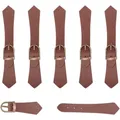 Druckknopf Leder PU 6 Sets zum Aufnähen für Jacken Taschen Reisetaschen – 1