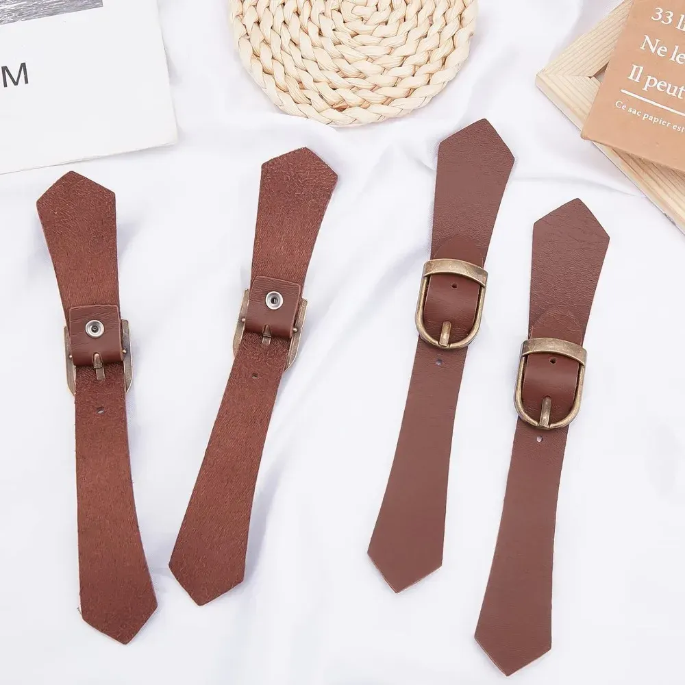 Druckknopf Leder PU 6 Sets zum Aufnähen für Jacken Taschen Reisetaschen