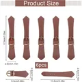 Druckknopf Leder PU 6 Sets zum Aufnähen für Jacken Taschen Reisetaschen – 2