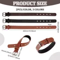 Druckknopf Leder PU 6 Sets zum Aufnähen für Jacken Taschen Reisetaschen – Farbe AECH04-00413