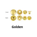 Druckknopf Messing 10 bis 20 Sets für Leder Kleidung Taschen 8 bis 15 mm – Farbe Golden