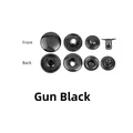 Druckknopf Messing 10 bis 20 Sets für Leder Kleidung Taschen 8 bis 15 mm – Farbe Gun-Black