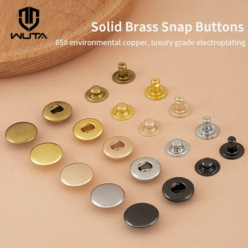Druckknopf Messing 10 bis 20 Sets für Leder Kleidung Taschen 8 bis 15 mm