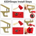 Druckknopf Metall 1 bis 20 Stück für Lederhandwerk Kleidung Taschen – 4