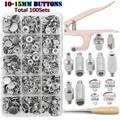 Druckknopf Metall 1 bis 20 Stück für Lederhandwerk Kleidung Taschen – Farbe SET A