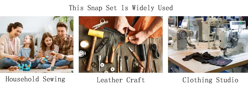 Druckknopf Metall 1 bis 20 Stück für Lederhandwerk Kleidung Taschen