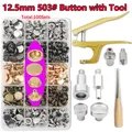 Druckknopf Metall 10 bis 20 Stück für Lederhandwerk Kleidung Taschen – Farbe NKTZ-JS-503C