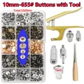 Druckknopf Metall 10 bis 20 Stück für Lederhandwerk Kleidung Taschen – Farbe NKTZ-JS-655C