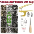 Druckknopf Metall 10 bis 20 Stück für Lederhandwerk Kleidung Taschen – Farbe NKTZ-JS-203C