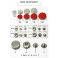 Druckknopf Metall 100 Sets für Leder Kleidung Taschen 10 bis 17 mm – 3