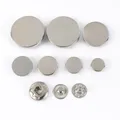 Druckknopf Metall 100 Sets für Leder Kleidung Taschen 10 bis 17 mm – Farbe Silver