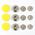 Druckknopf Metall 100 Sets für Leder Kleidung Taschen 10 bis 17 mm – Farbe Yellow
