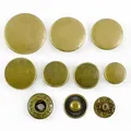 Druckknopf Metall 100 Sets für Leder Kleidung Taschen 10 bis 17 mm – Farbe Bronze