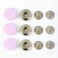 Druckknopf Metall 100 Sets für Leder Kleidung Taschen 10 bis 17 mm – Farbe Pink