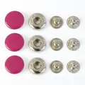 Druckknopf Metall 100 Sets für Leder Kleidung Taschen 10 bis 17 mm – Farbe RoseRed