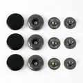 Druckknopf Metall 100 Sets für Leder Kleidung Taschen 10 bis 17 mm – Farbe Black