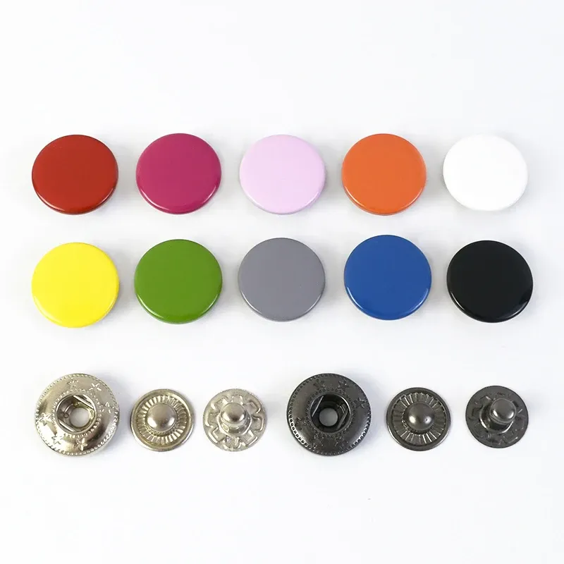 Druckknopf Metall 100 Sets für Leder Kleidung Taschen 10 bis 17 mm