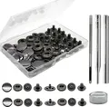 Druckknopf Set Leder Messing 12 Sets für Kleidung Taschen 15 mm – 1