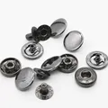 Druckknopf Set Leder Messing 12 Sets für Kleidung Taschen 15 mm – 4