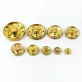 Druckknöpfe Metall 8 bis 17 mm für Schuhe Leder Stiefel Lederarbeiten – Farbe LightGold