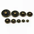 Druckknöpfe Metall 8 bis 17 mm für Schuhe Leder Stiefel Lederarbeiten – Farbe Brass
