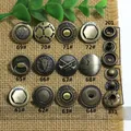 Druckknöpfe Metall Bronze für Kleidung DIY Lederhandwerk Taschen Deko – 1