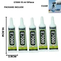E7000 Kleber 15 bis 110 ml für Stoff, Leder und Glas – Farbe 15ML 5 Stück