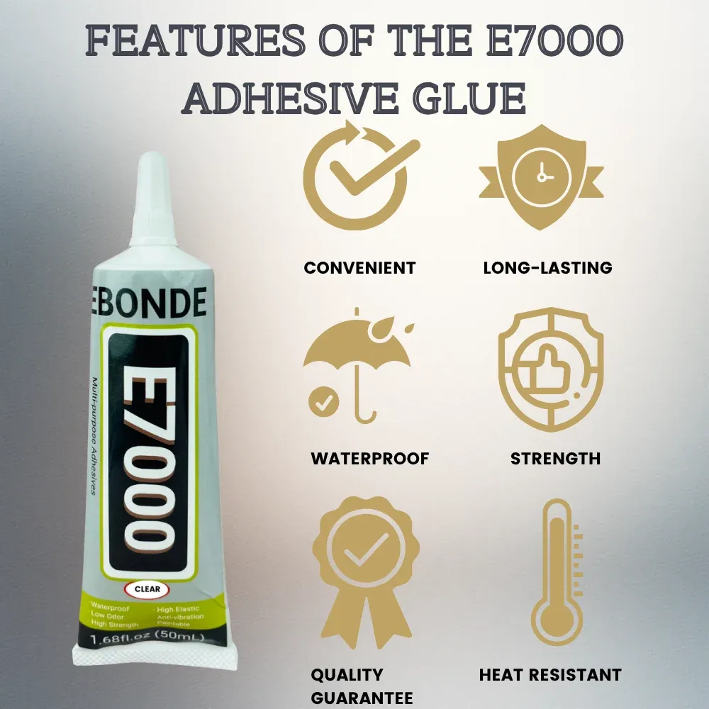 E7000 Kleber 15 bis 110 ml für Stoff, Leder und Glas