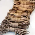 Echtes Lederband flach 2 bis 20 mm für Schmuckherstellung – Farbe Beige