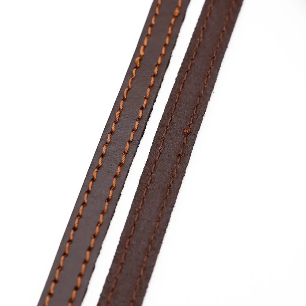 Echtlederband flach 2 Meter 10 mm breit für Tasche Schmuck