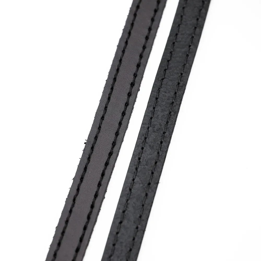 Echtlederband flach 2 Meter 10 mm breit für Tasche Schmuck