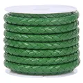 Echtlederband rund 2 Meter 3 bis 6 mm bunt für Schmuck – Farbe dark green