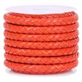 Echtlederband rund 2 Meter 3 bis 6 mm bunt für Schmuck – Farbe orange