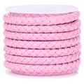 Echtlederband rund 2 Meter 3 bis 6 mm bunt für Schmuck – Farbe pink