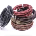 Echtlederband rund 2 Meter 3 bis 6 mm geflochten Punk – 2