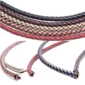 Echtlederband rund 2 Meter 3 bis 6 mm geflochten Punk – 4