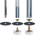 Einzelkappen Nieten 5mm bis 10mm für Lederhandwerk und Kragen 100 Sets – 5