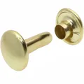 Einzelkappen Nieten 5mm bis 10mm für Lederhandwerk und Kragen 100 Sets – Farbe Gold