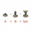 Einzelkappen Nieten 5mm bis 10mm für Lederhandwerk und Kragen 100 Sets – 2