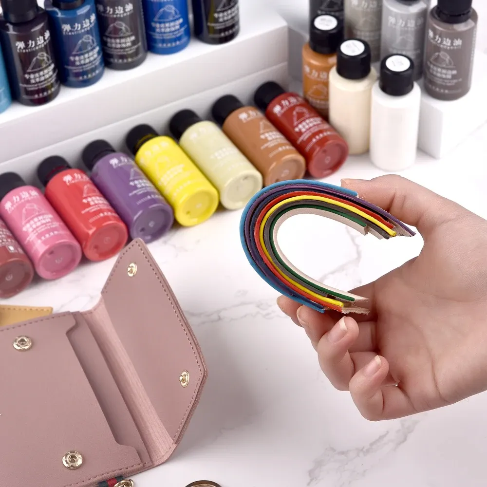 Elastische matte Kante Ölfarbe für DIY Lederwaren