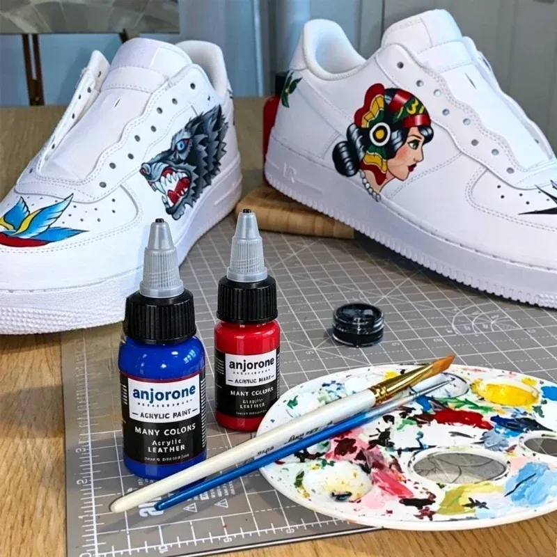 Farbe für Leder 10 ml Pigment für Sneaker und Taschen