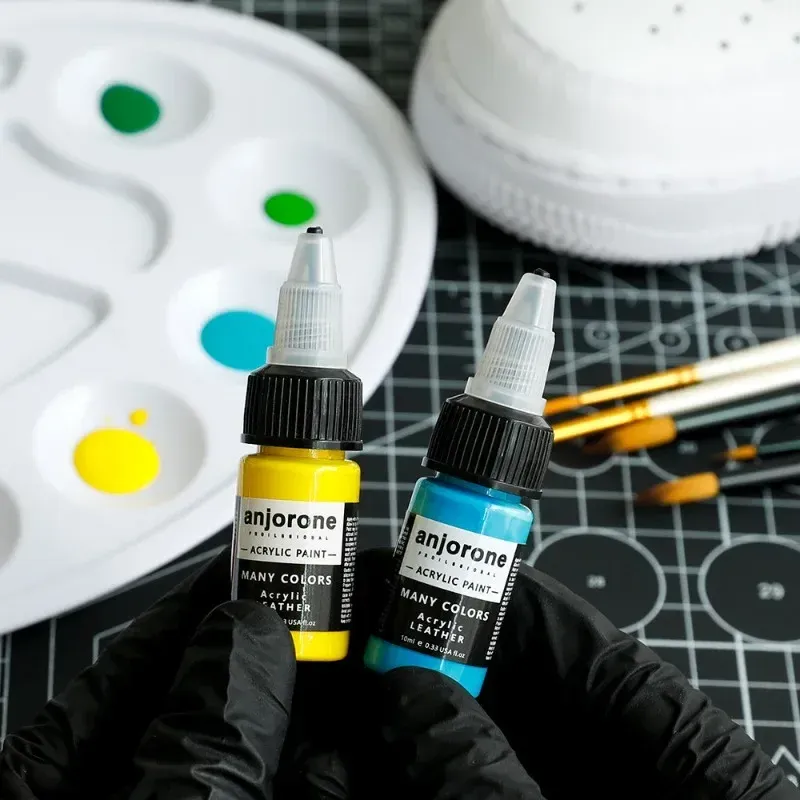 Farbe für Leder 10 ml Pigment für Sneaker und Taschen