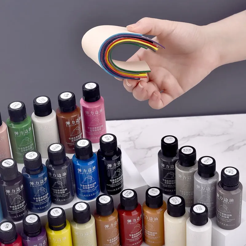 Farbe für Lederkanten 30 ml matt und glänzend