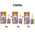 FIXWANT 502 Superkleber 15 bis 50 g stark haftend für Leder – Farbe 50g 3 bottles