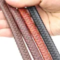 Flaches Lederband geflochten 8 bis 12 mm für Schmuckherstellung – 5