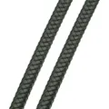 Flaches Lederband geflochten 8 bis 12 mm für Schmuckherstellung – Farbe Vintage Dark Green