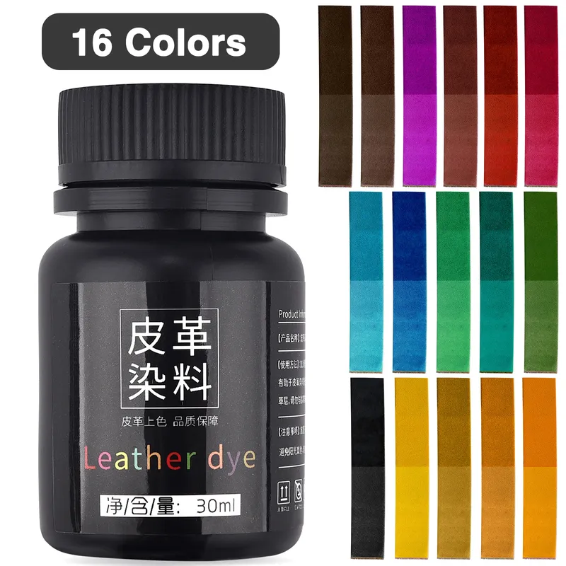 Flüssiges Lederpigment 16 Farben 30 ml zur Reparatur