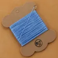 Garn flach gewachst 1 mm 30 m für Lederhandwerk und Armbänder – Farbe JEANSBLAU (5)